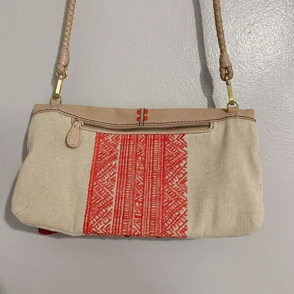 Isabella Fiore Handbag Crossbody Shoulder Satchel Embroidered Embellished - Picture 5 of 7